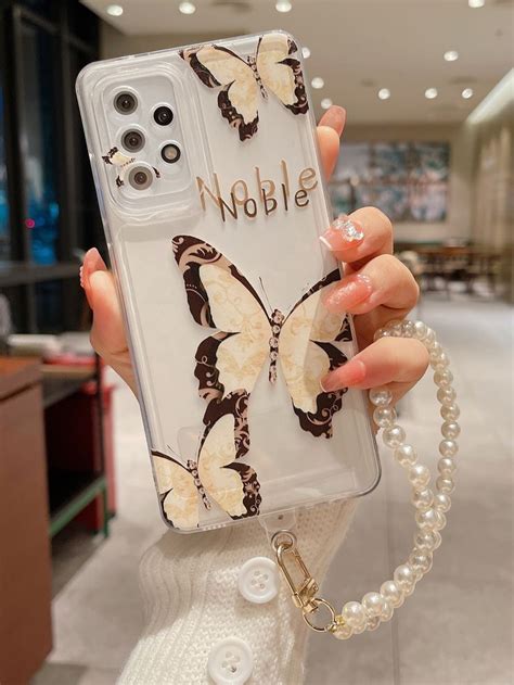 Butterfly Pattern Phone Case With Lanyard In 2023 Pretty Iphone Cases