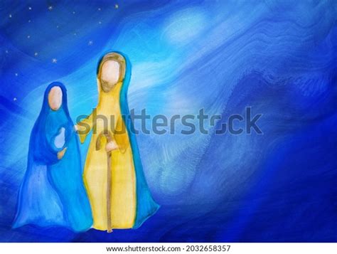 Banner Bethlehem Nativity Scene Abstract Watercolor Stock Illustration ...