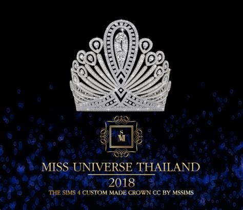 MISS UNIVERSE THAILAND 2018 CROWN FOR THE SIMS 4 Mssims On Tumblr