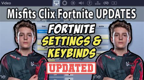 Misfits Clix Fortnite Settings Keybinds Sensitivity Gear And Setup