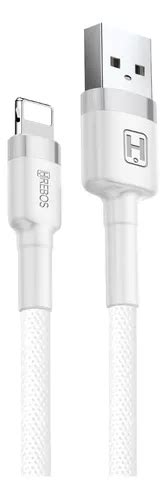 Cabo Usb Lightning 3 1a Turbo Hrebos 1 Metro Para Iphone Cor Branco Mercadolivre