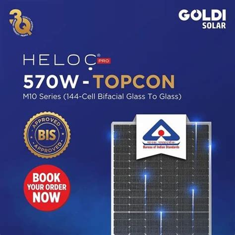 Goldi Topcon Bi Facial Solar Panels At Rs 16 Watt Eloor Kochi ID