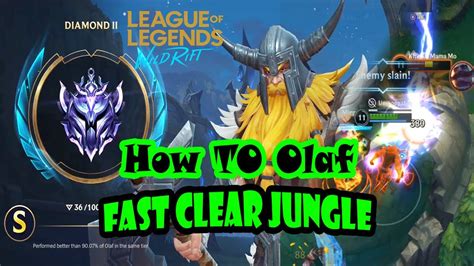 Wild Rift Diamond Olaf Jungle Gameplay Diamond To Master Wild Rift