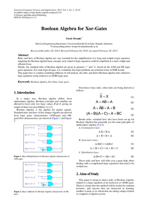 Boolean Algebra Laws