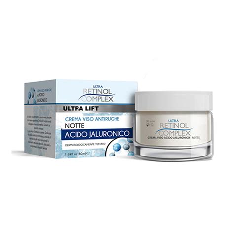 Retinol Complex Crema Viso Notte Allacido Jaluronico Casa