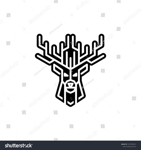 Deer Logo Design Vector Stock Vector Royalty Free 1297358161