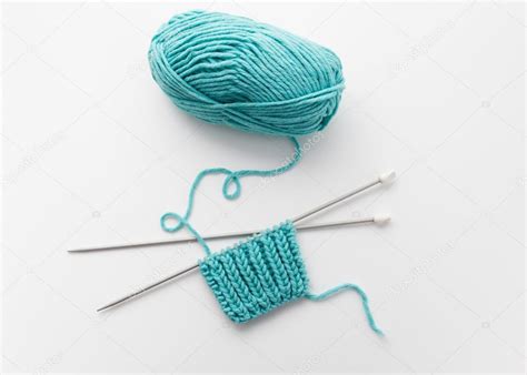 Two Ball Of Woollen Yarn With Needles Stock Images Image 23539034 497