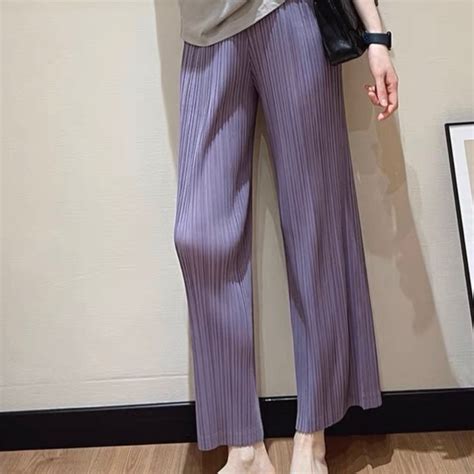 Pants Jumpsuits Purple Wide Leg Summer Anklecorpped Pant Poshmark