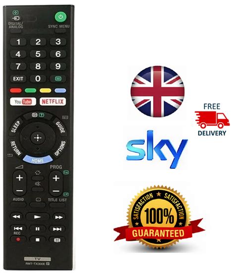 Sony Tv Rmt Tx E Replacement Remote Control Bravia D Hd Netflix