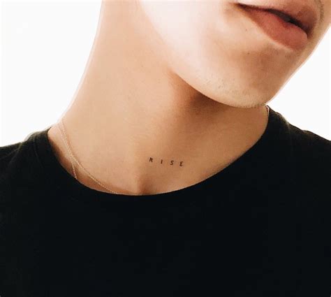 Tatuajes En El Cuello Minimalistas Kulturaupice