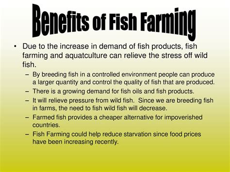 benefits  fish farming  qaqookingwiki