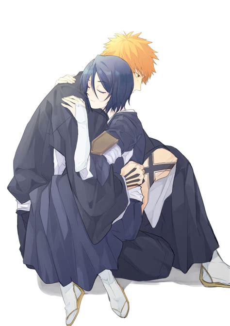 Kuchiki Rukia And Kurosaki Ichigo Bleach Drawn By Vvv1356ygo Danbooru