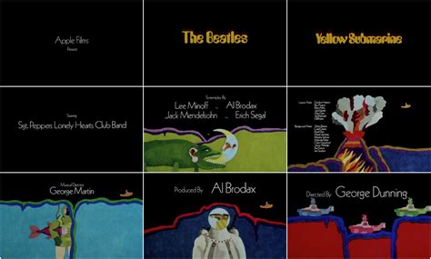 Yellow Submarine 1968 Art Of The Title