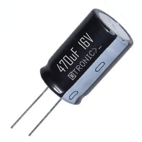 X Capacitor Uf V Electrolytic Elco Black Otronic