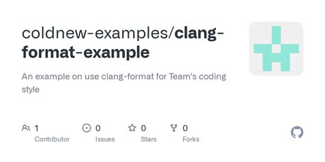 Github Coldnew Examples Clang Format Example An Example On Use Clang