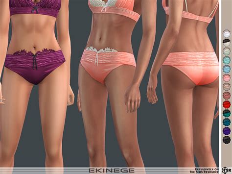 The Sims Resource Satin And Lace Lingerie Set Bottom Set35 2