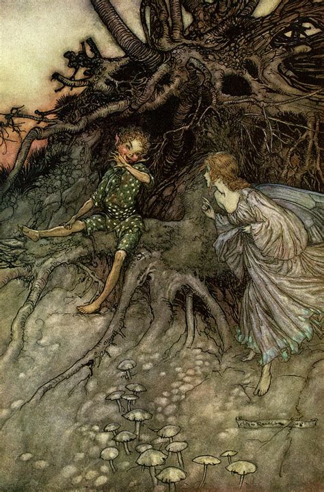 Puck By Arthur Rackham From A Midsummer Nights Dream By William Shakespeare 1908 London