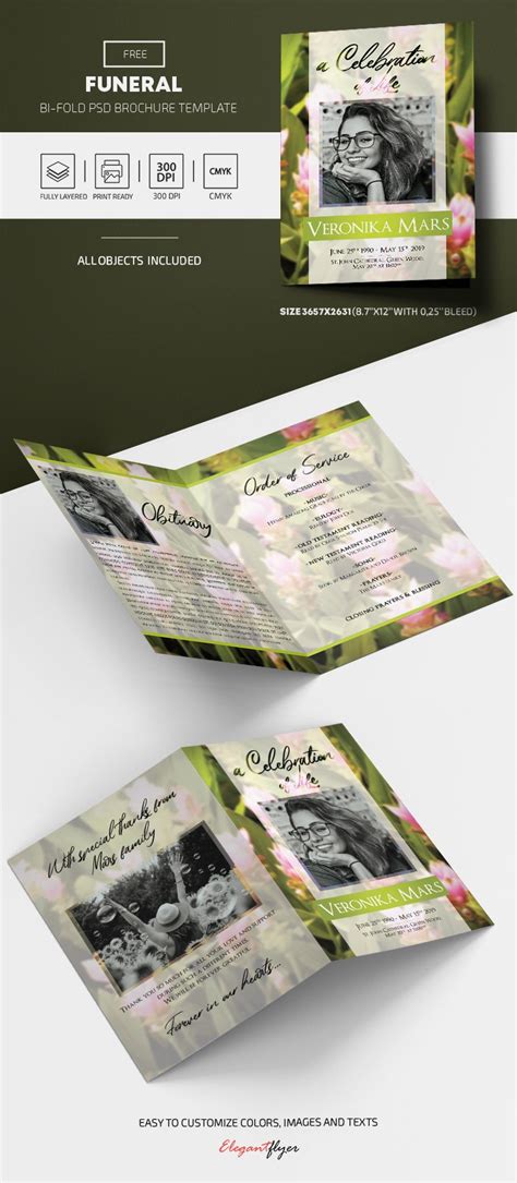 Free Funeral Program Template in PSD - 10028231 | by ElegantFlyer