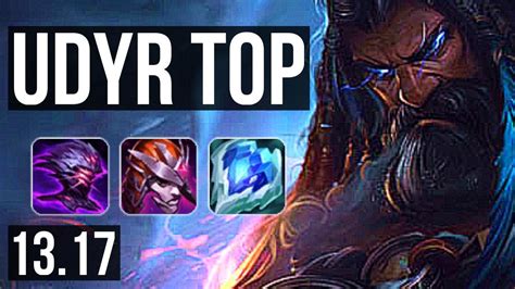 UDYR Vs K SANTE TOP Rank 6 Udyr 2 1 10 KR Grandmaster 13 17