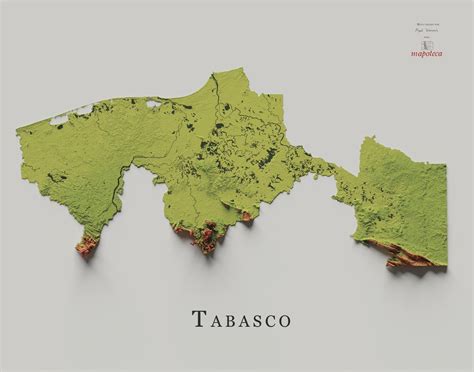 Mapoteca De Pzz On Twitter Mapa De Tabasco En Relieveporsombras No