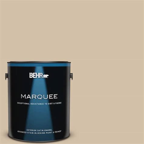 BEHR MARQUEE 1 Gal PPU7 08 Baja Satin Enamel Exterior Paint Primer