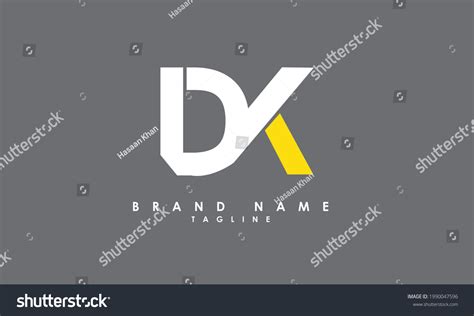 Alphabet Letters Initials Monogram Logo Dk Stock Vector Royalty Free