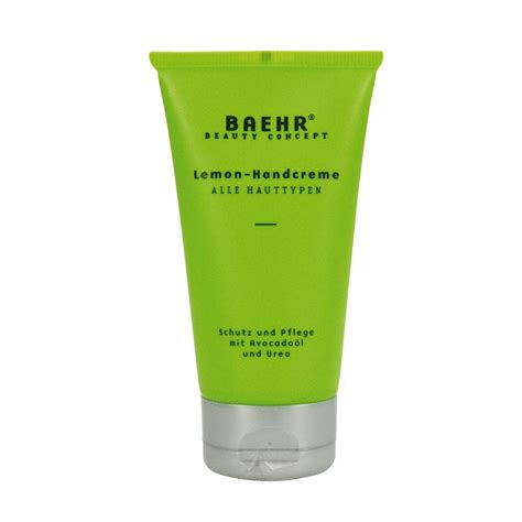 Baehr Beauty Concept Lemon Hand Creme Schutz Und Pflege Mit Avocado L