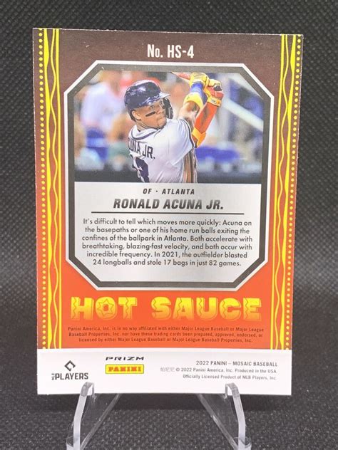 Panini Mosaic RONALD ACUNA JR Hot Sauce HS Green Mosaic Prizm Braves EBay