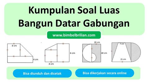 Kumpulan Soal Bangun Datar Gabungan Dan Kunci Jawaban Bimbel Brilian