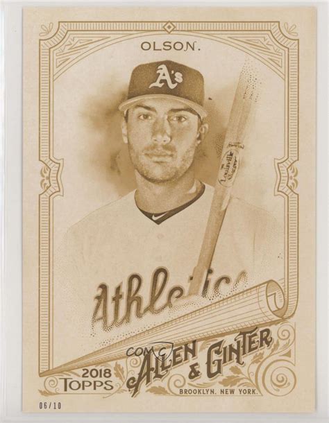 2018 Topps Allen Ginter Toppscom Online Exclusive 5x7 Gold 10 Matt