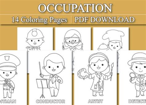 Occupations Colouring Pages