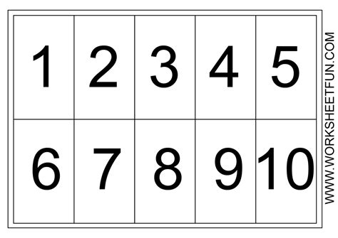 Numbers 1 10 Printable Free