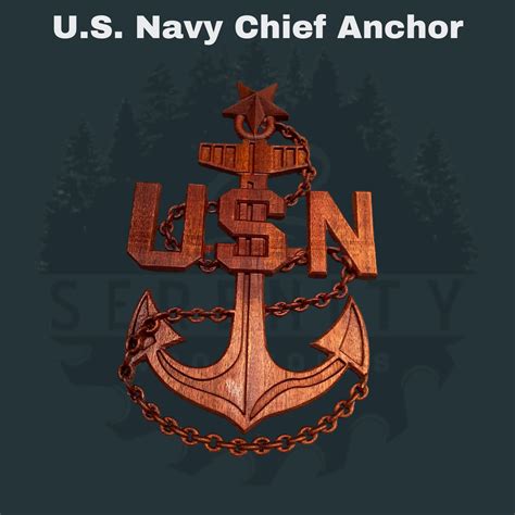 U.S. Navy Chief Anchor - Serenity Woodworks LLC