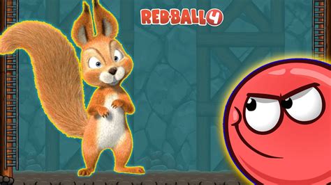 Red Ball 4 Update Masha And The Bear Squirrel Boss Cave Fight Youtube