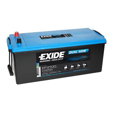 Exide Marine Multifit Dual Agm Akumulator Shop Rs