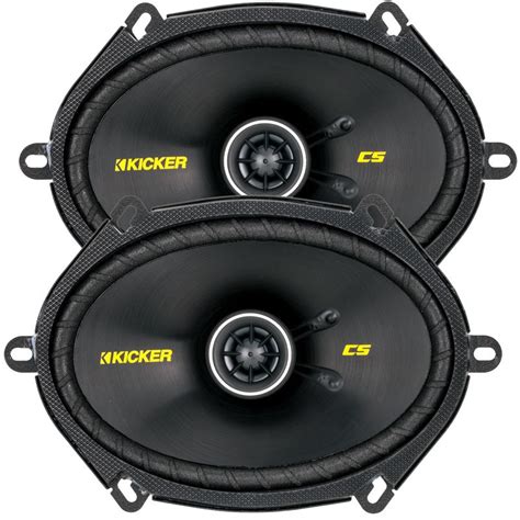 Kicker 40cs684 Cs Series 6x8 Inch 2 Way Coaxial Car Speakers