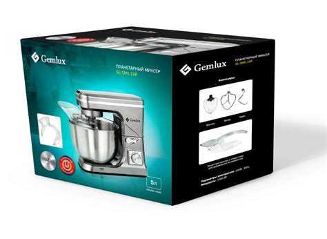 Планетарный миксер GEMLUX GL-SM5.1GR: характеристики, отзывы, где ...