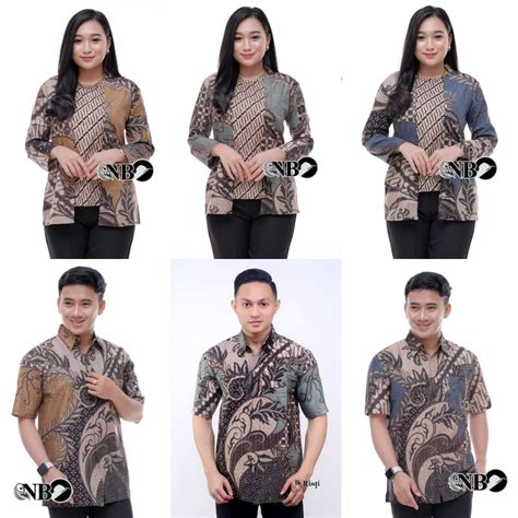 Jual Batik Couple New Arrival Seragam Batik Wanita Dan Batik Pria