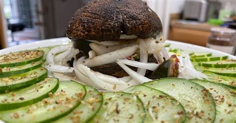 Balzsamecetes sült portobello burger Za atar fűszerkeverékkel