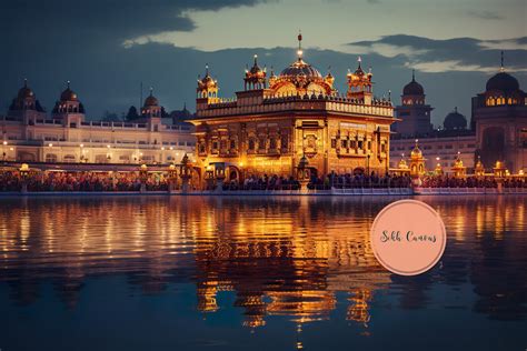 Sikh Digital Art Golden Temple Golden Art Bright Shining Sikh Etsy