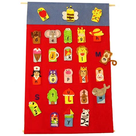 Alphabet Finger Puppets And Wall Chart Mtb737 Get Ready Kids