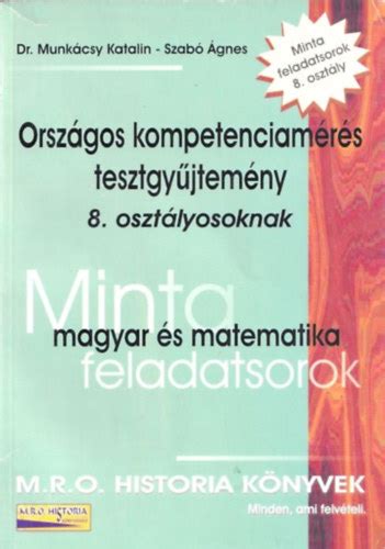 Libri Antikv R K Nyv Magyar S Matematika Minta Feladatsorok Orsz Gos