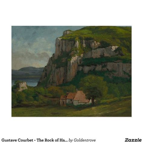 An Oil Painting Of A House On A Cliff By The Ocean With Mountains In