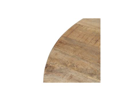 Table De Repas Ronde Cm Bois Brut Noir Amandia L X L X