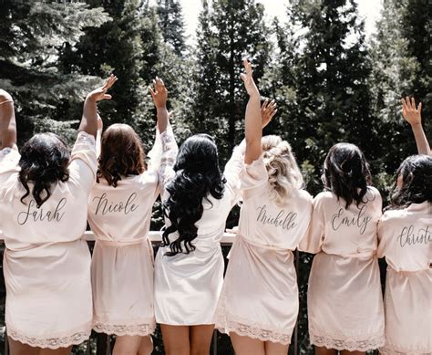 Bridesmaid Robes Personalized Bridesmaid Robes with Names | Etsy