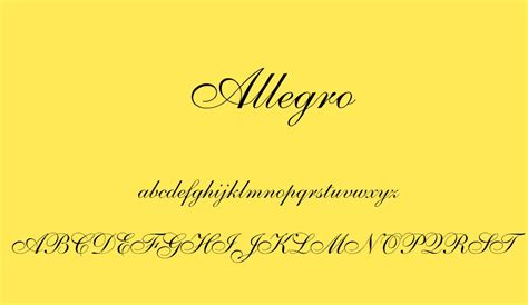 Allegro Font Font Tr