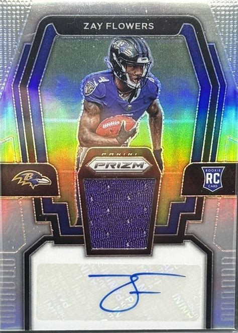 Zay Flowers 2023 Prizm RPA ZF Rookie Patch Auto Silver 99 Price