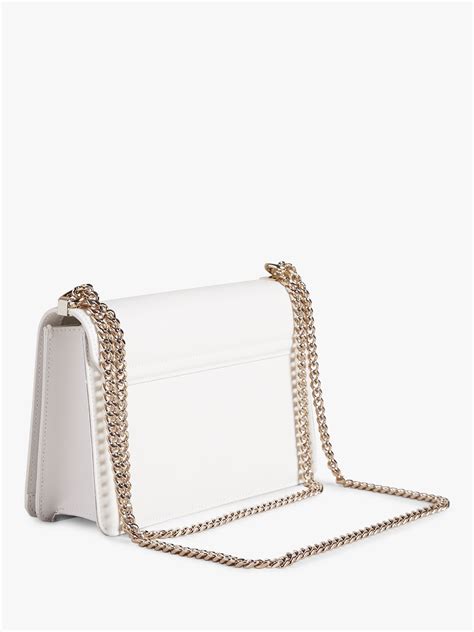 Ted Baker Jorjey Leather Chain Strap Cross Body Bag Ivory In 2022 Crossbody Bag Leather