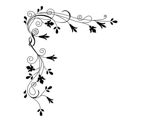 Spring Border Clipart Black And White