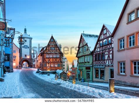 Amazing Winter Old Town Rothenburg Ob Stock Photo (Edit Now) 567864985